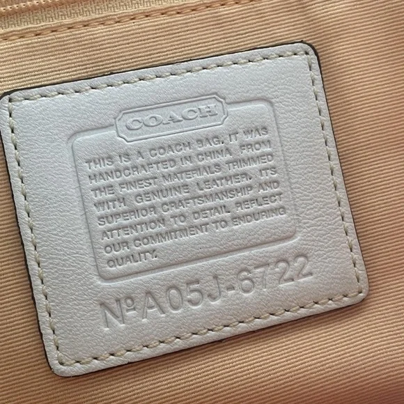Coach Yellow and Tan Women's Handbag